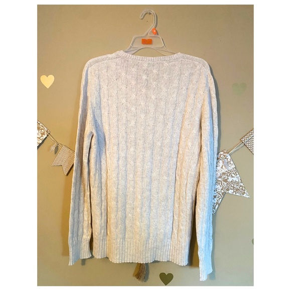 Cashmere/Silk Cable Knit Sweater - Picture 6 of 6